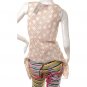 cute crayon lines snowflakes print mini cowl dress 80s s free ship!