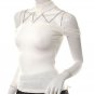 goth punk metal chains choker biker top unique 80s style m-l free ship!