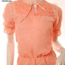 Babydoll fairytale gothic tulle lace high neck top free shipping