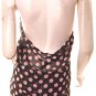 Unique polkadot cocktail chiffon layered long top free shipping