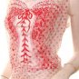 Sexy emo scene punk mock corset quirky overlay top free shipping!