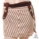 Emo 80s a-line mini skirt bow sash n buttons s free worldwide shipping
