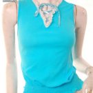 Lacy trim chic blair waldorf style hourglass cinched waist top free shipping!