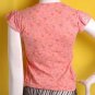 Runway Floral Lace Diamante Pearl Ribbon Top s-m free worldwide shipping!