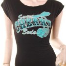 M-l EMO FASHION SCENE CLOTHING 80S STYLE CLOTHES ROCKABILLY top FREE SHIPPING