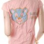 Quirky emo scene pinstriped skinny teddy shirt s FREE SHIPPING