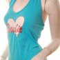 Emo scene sexy halter barbie heart bareback top FREE SHIPPING