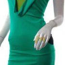 BODYCON TREND RUNWAY FASHION CLOTHING 80S STYLE CLOTHES FUTURISTIC TREND CONTRAST MINI DRESS