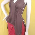 ASYMMETRIC RUNWAY FASHION CLOTHING 80S STYLE CLOTHES NEON FUTURISTIC LONG TOP