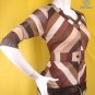GEOMETRIC 2010 RUNWAY FASHION GRAPHIC TREND RETRO 60S STYLE CLOTHES TOP