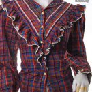 EMO INDIE CHECKS FASHION TREND ROCKABILLY CLOTHING VINTAGE CLOTHES 80S PLAID VICTORIAN SHIRT
