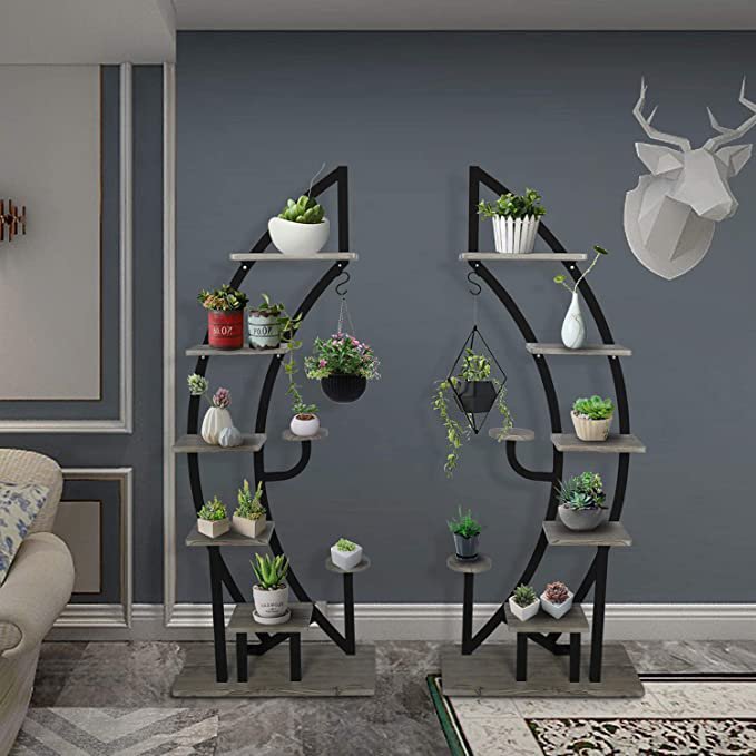 Flower Plant Stand Indoor Metal Plant Shelf Display Storage Rack