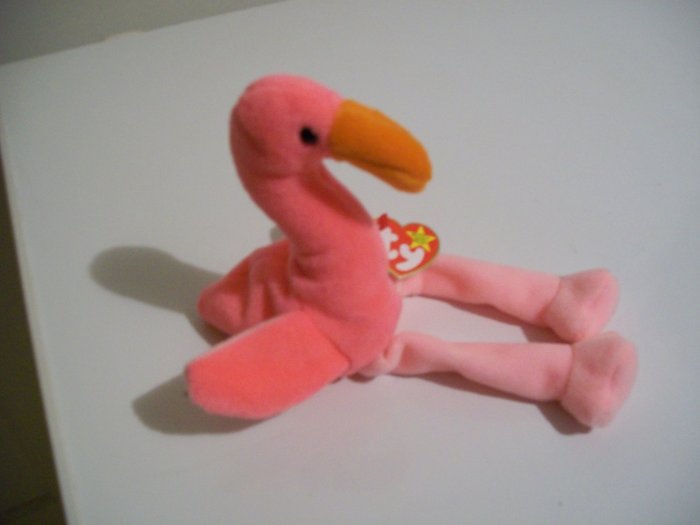 Original TY Beanie Baby - "Pinky" - February 13, 1995