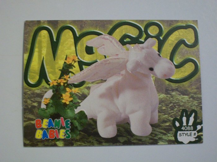 TY Beanie Baby Card # 106 Magic the Dragon - Style # 4088