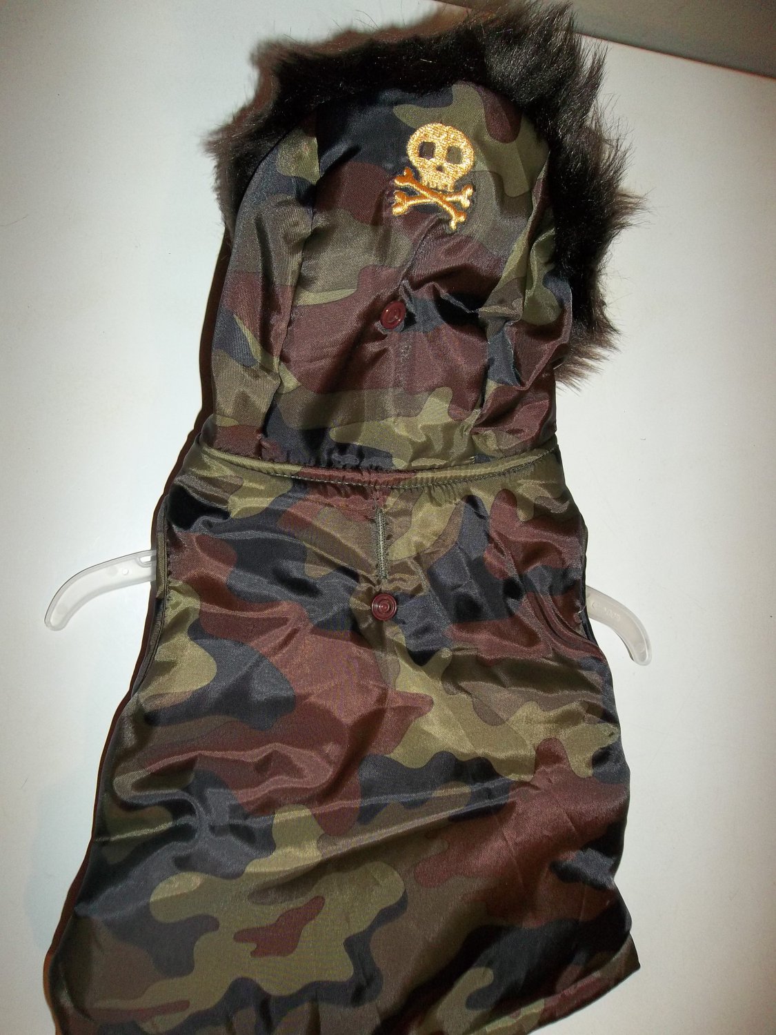 simply dog camo puffer jacket