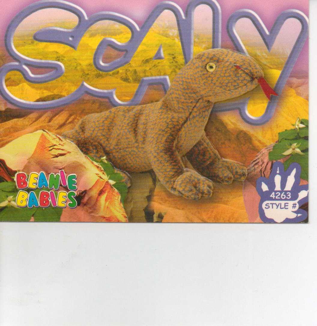 TY Beanie Baby Card # 226 Scaly the Lizard-Style # 4263-2nd Ed -Ser 4-1999