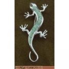 Sterling Silver Verasite Gecko Pendant