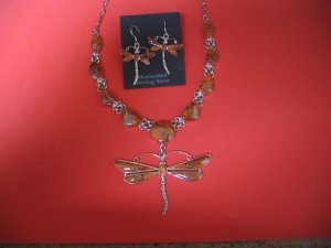 Sterling Silver Spiny Oyster Necklace and Earrings