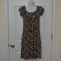Michael Kors woman's petite sleeveless  brown/cream Pattern dress, Size PS