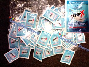 Germ-X Antiseptic Hand Sanitizer 500 Individual Wipes Bulk