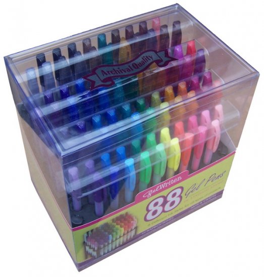 GELWRITER Scrapbooking GEL PEN 88 ct Free Organizer