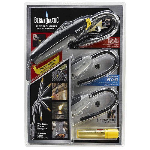 3 Bernzomatic Flexible Grill Lighters + Free Refill 1 Deluxe Upgrade