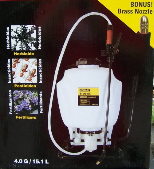 Stanley Backpack 4 Gal Weed 60 Psi Sprayer