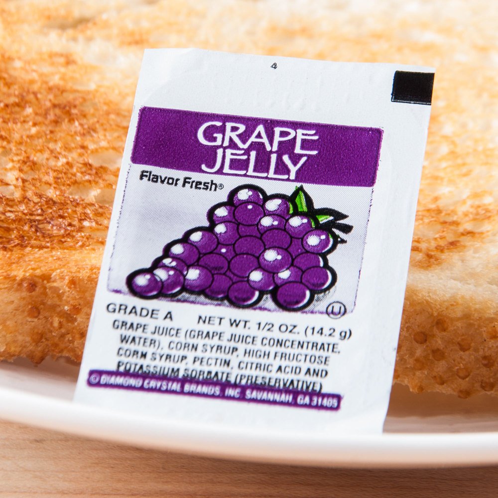 Smuckers Concord Grape Jelly (200) .5 oz. Portion Cups