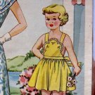 SEWING PATTERN VINTAGE Old Fashioned TODDLERS Bib Front Sundress ePattern PDF Sz 4