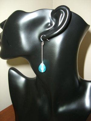 Swiss Blue Drop Earings