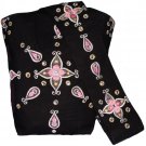 Indian Princess - In Black: Embroidered Hand Bags