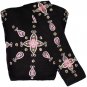 Indian Princess - In Black: Embroidered Hand Bags