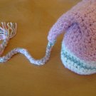 PDF Pattern - Elf Hat with Long Braided Tassel - 5 Size Patterns Included