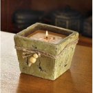 Stone-finish Candle Pot