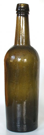 Old bottle ... PATENT Black Glass Cylinder