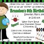 12 BOY BOWLING Invitations Personalized Birthday Party Custom