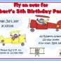 12 AIRPLANE BIRTHDAY Invitations Personalized Party Custom PLANES