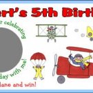 20 AIRPLANE BIRTHDAY SCRATCH OFFS TICKETS Personalized Party FAVOR GAME Custom PLANES