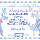 12 BABY SHOWER BOY BLUE Invitations Personalized Party Custom Babies Birthday
