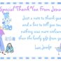 12 BABY SHOWER THANK YOU CARDS Personalized Party Custom BABIES