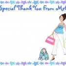 12 BABY SHOWER THANK YOU CARDS Personalized Party Custom BABIES