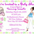 12 BABY SHOWER GIRL PINK Invitations Personalized Party Custom Babies Birthday