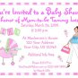 12 BABY SHOWER GIRL PINK Invitations Personalized Party Custom Babies Birthday