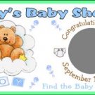 20 BABY SHOWER SCRATCH OFFS TICKETS Personalized Party FAVOR GAME Custom BABIES