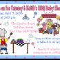 12 BABY SHOWER BOY or GIRL BBQ Invitations Personalized Party Custom Babies Birthday