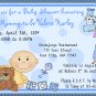 12 BABY SHOWER BOY BLUE Invitations Personalized Party Custom Babies Birthday