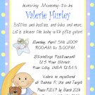 12 BABY SHOWER BOY BLUE Invitations Personalized Party Custom Babies Birthday