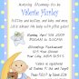 12 BABY SHOWER BOY BLUE Invitations Personalized Party Custom Babies Birthday