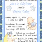 12 BABY SHOWER BOY BLUE Invitations Personalized Party Custom Babies Birthday