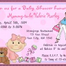 12 BABY SHOWER GIRL PINK Invitations Personalized Party Custom Babies Birthday